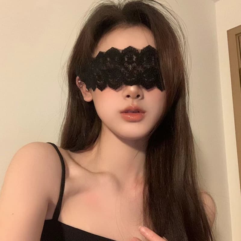SM Lace Blindfold Seductive Teasing Transparent Foreplay Flirting Bondage Restraint Punishment Sex Toy for Men and Women