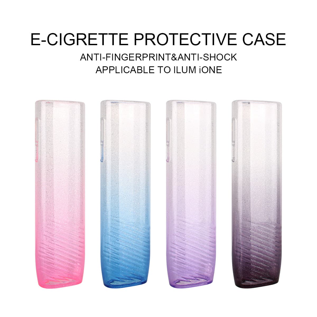 In stock ilum ione transparent TPU case IQO heat-not-burn tobacco device all-in-one 7 8 generation protective case
