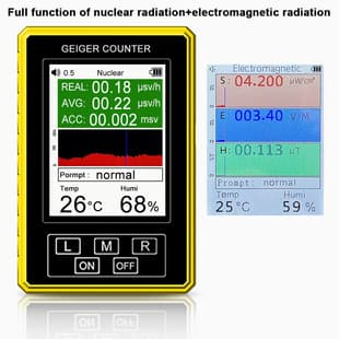 Best-selling Export Geiger Nuclear Radiation Electromagnetic Radiation Detector Temperature and Humidity 4-in-1 XR3 PRO BR-9C