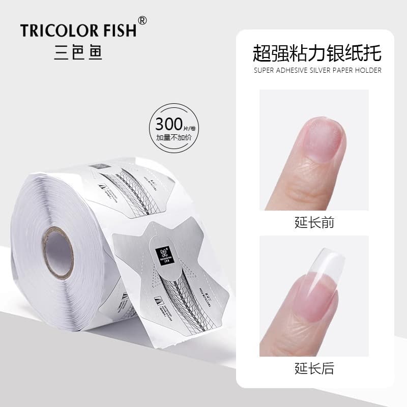 Three-color Fish Super Adhesive Silver Paper Nail Salon Phototherapy Glue Extension Special Tool Nail Surface Repair Sizing Holder
