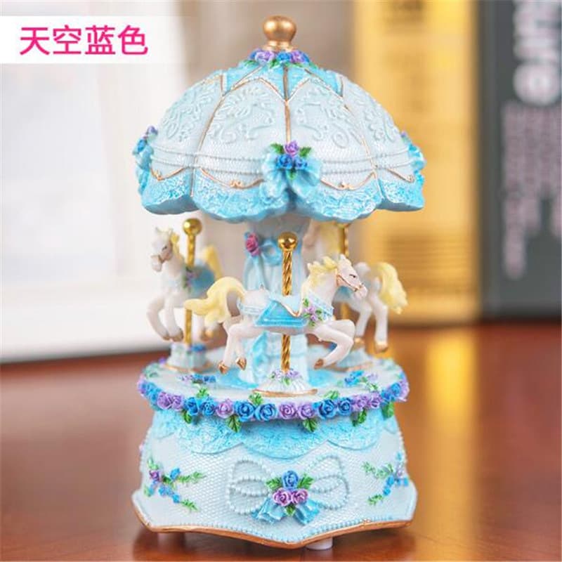 Music Box Carousel Creative Birthday Gift for Children's Day, Present for Little Girls and Female Friends