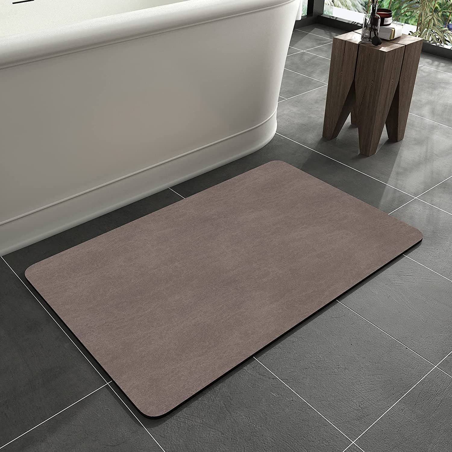 TEMU Hot Selling Bathroom Floor Mat Soft Diatom Mud Strong Water Absorbing Mat Bathroom Water Absorbent Non-Slip Foot Mat Labeling Drop Shipping