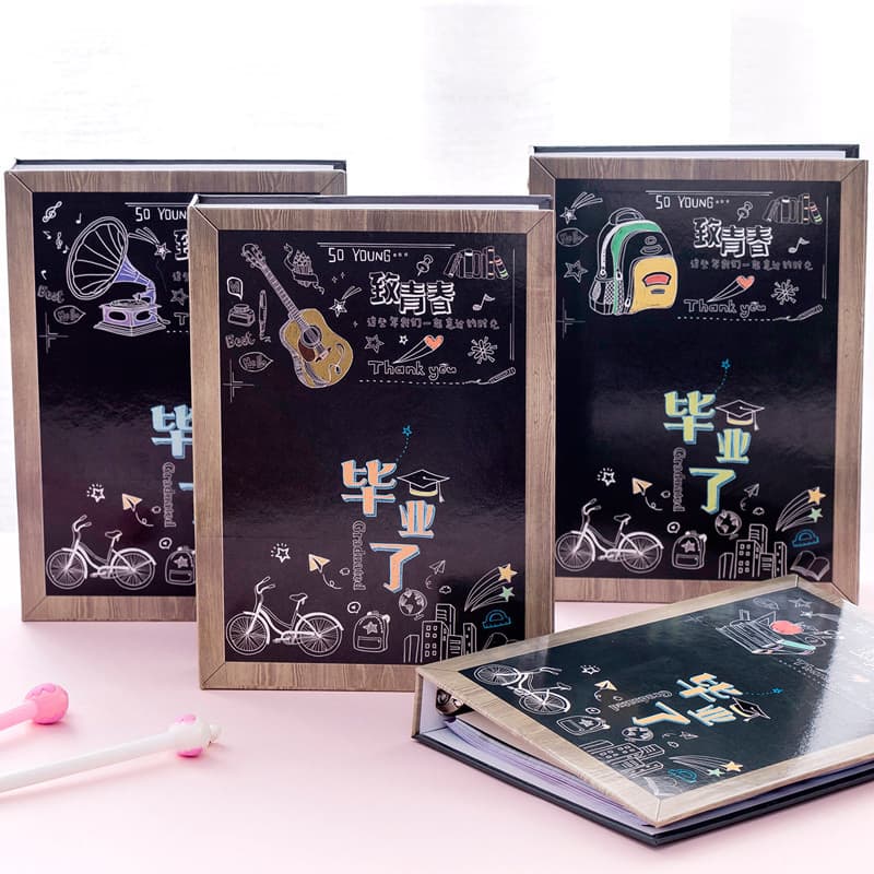 Graduation season yearbook, elementary school student memoir, sixth grade yearbook, retro loose-leaf guestbook, alumni directory