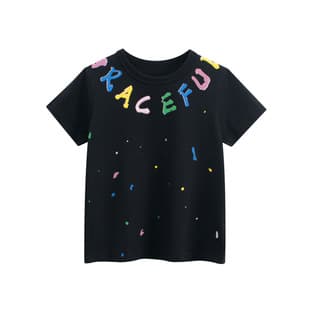 2026 Summer New Children's Clothing Baby Clothes Boys Short Sleeve Letter Print T-Shirt Wholesale