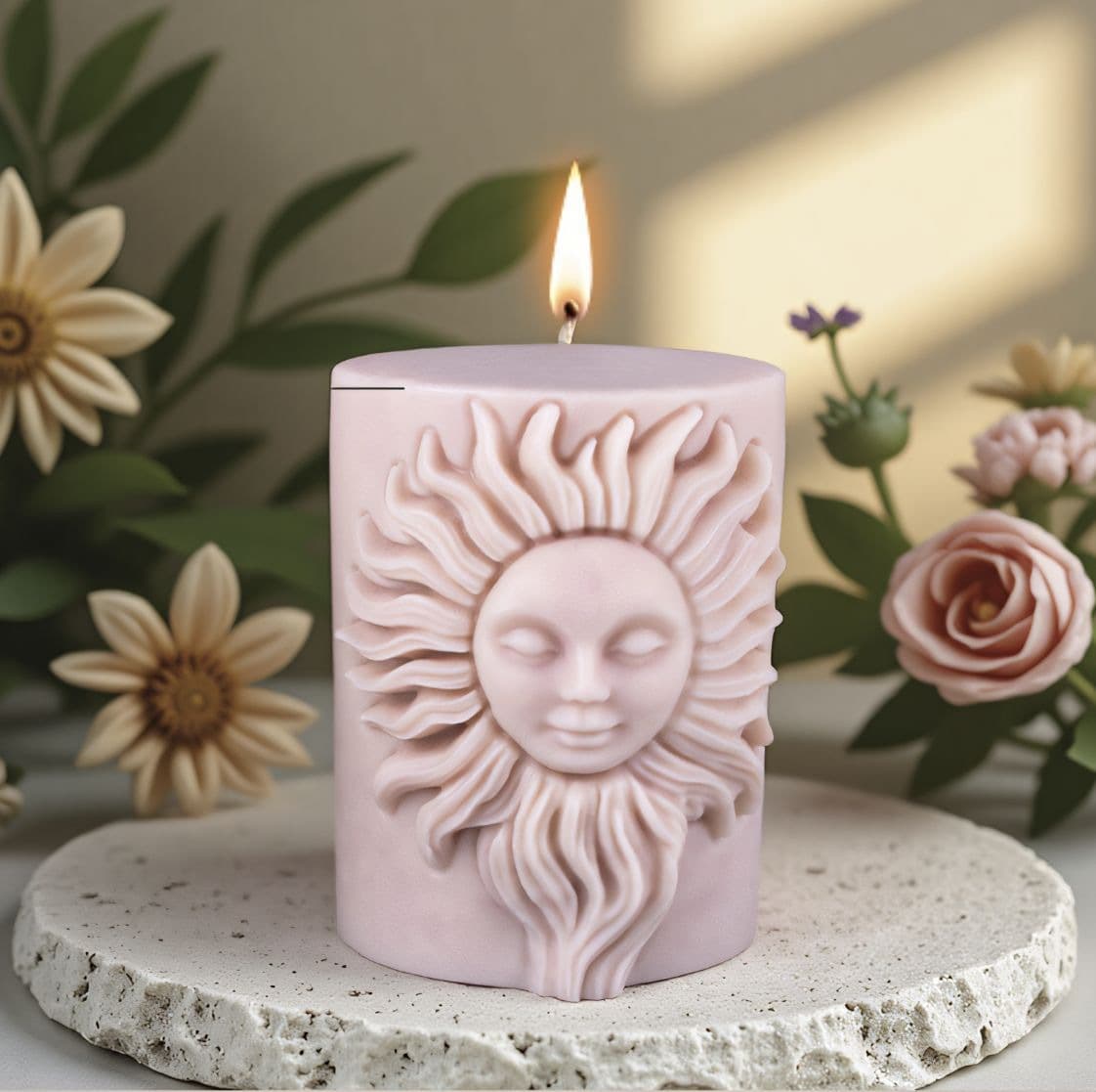 Yang Goddess Scented Candle Silicone Mold DIY Aromatherapy Stone Decoration Ornament Mold Source Factory