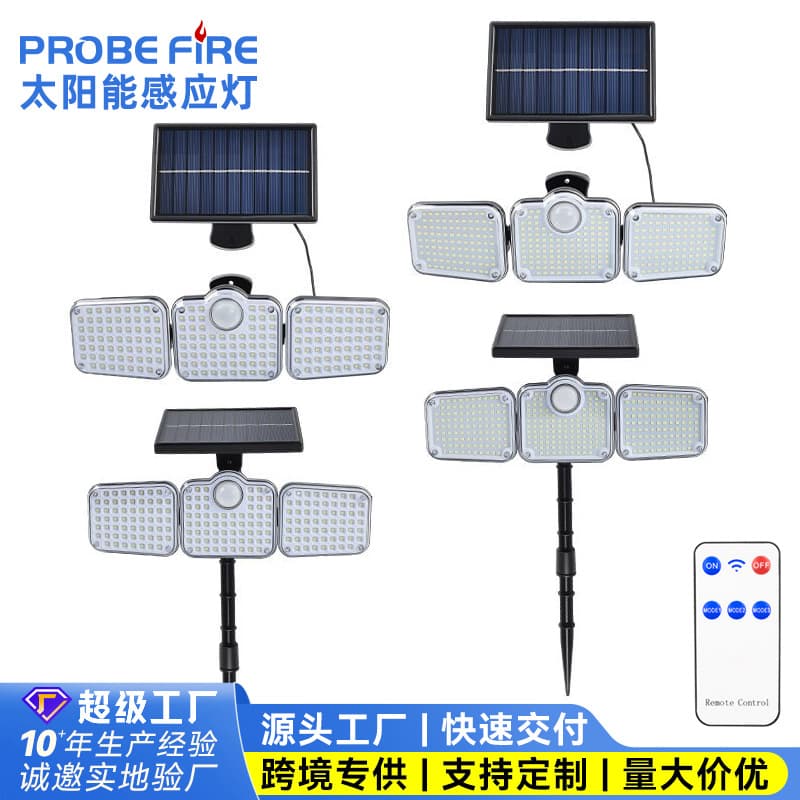 Solar Outdoor Lighting Garden Light Auto-On at Dusk High Brightness Indoor Outdoor High Power Street Light Solar Wall Light