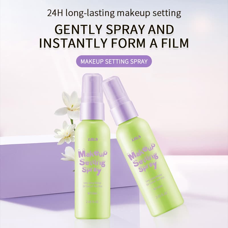 LBLS Setting Spray for moisturizing, long-lasting hold, quick film formation, refreshing hydration, pre- and post-makeup use