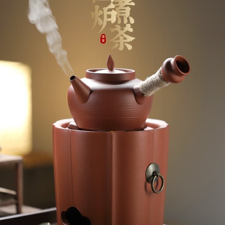 Chaozhou Stove Tea Set, Household Charcoal Stove for Boiling Tea, Clay Stove New Set, Chaozhou Charcoal Stove, Electric Stove, Small Charcoal Stove