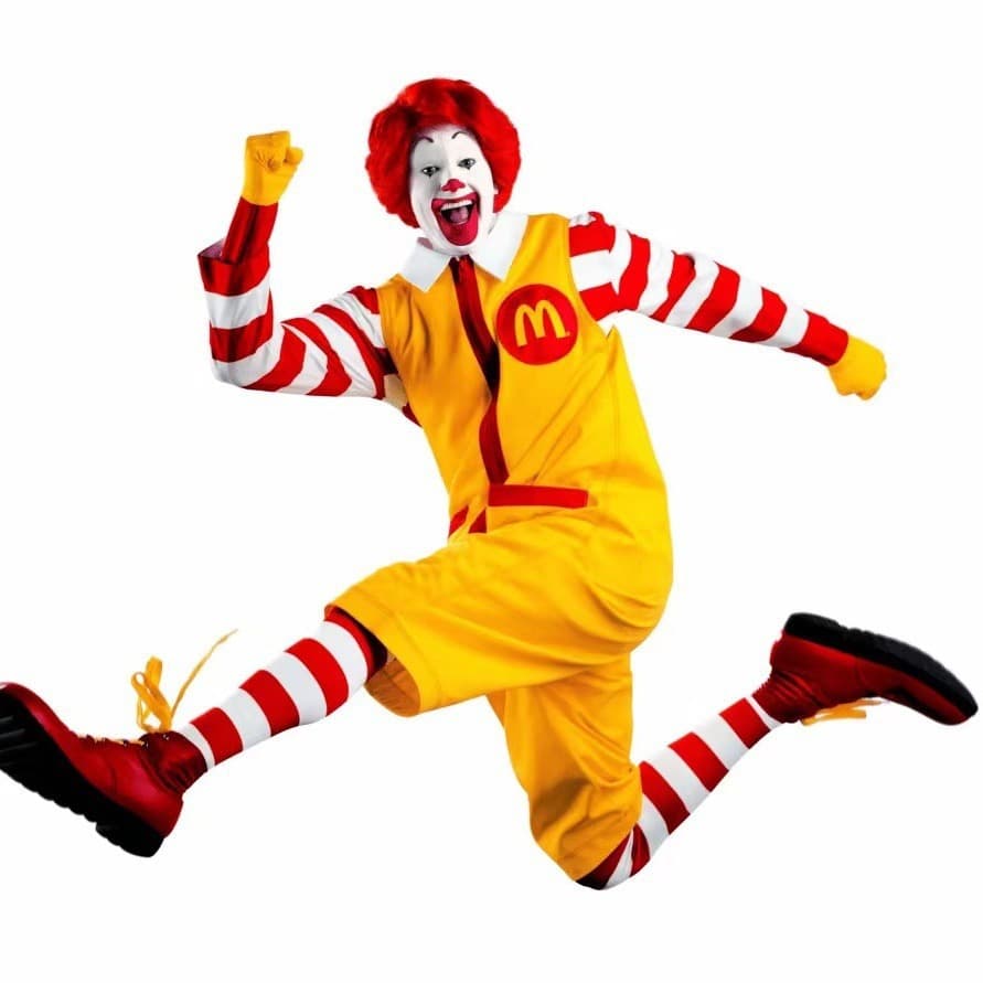 AliExpress McDonald's Uncle Cos Costume Cosplay Clown Character Welcome Outfit