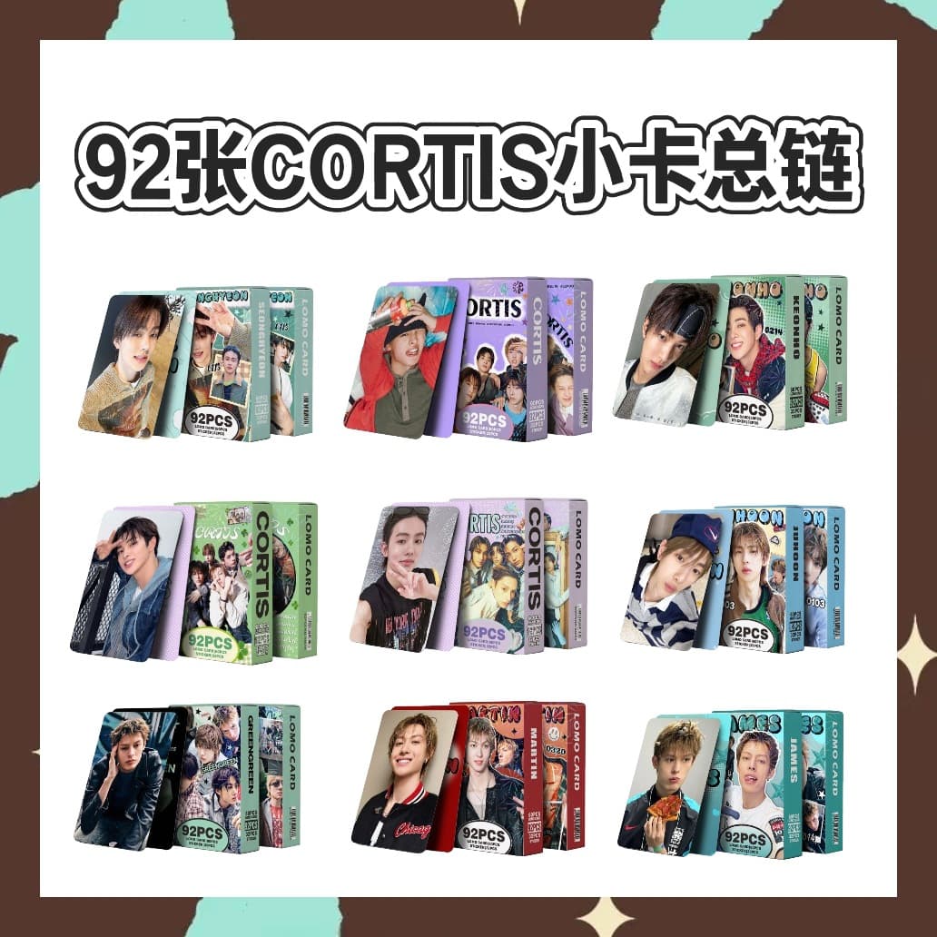 Cross-border special supply of 92 CORTIS small cards, total chain star album, KPOP collection peripheral LOMO collection cards