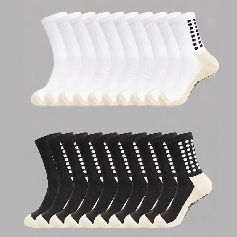 Football Socks Men Mid-Calf Professional Sports Silicone Non-Slip Socks Thick Towel Bottom Running Socks Export Cross-Border Socks
