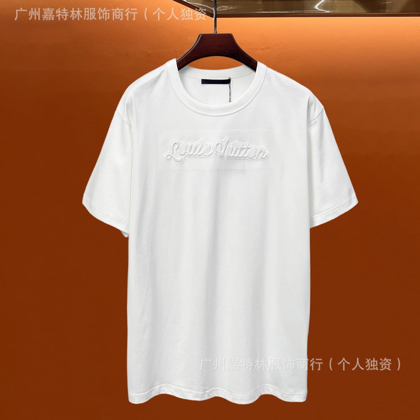 Cross-border Donkey Brand Short Sleeve Correct Version 26s 3D Letter Logo Embroidery Short Sleeve Luxury Summer Men's and Women's Donkey Brand T-Shirt