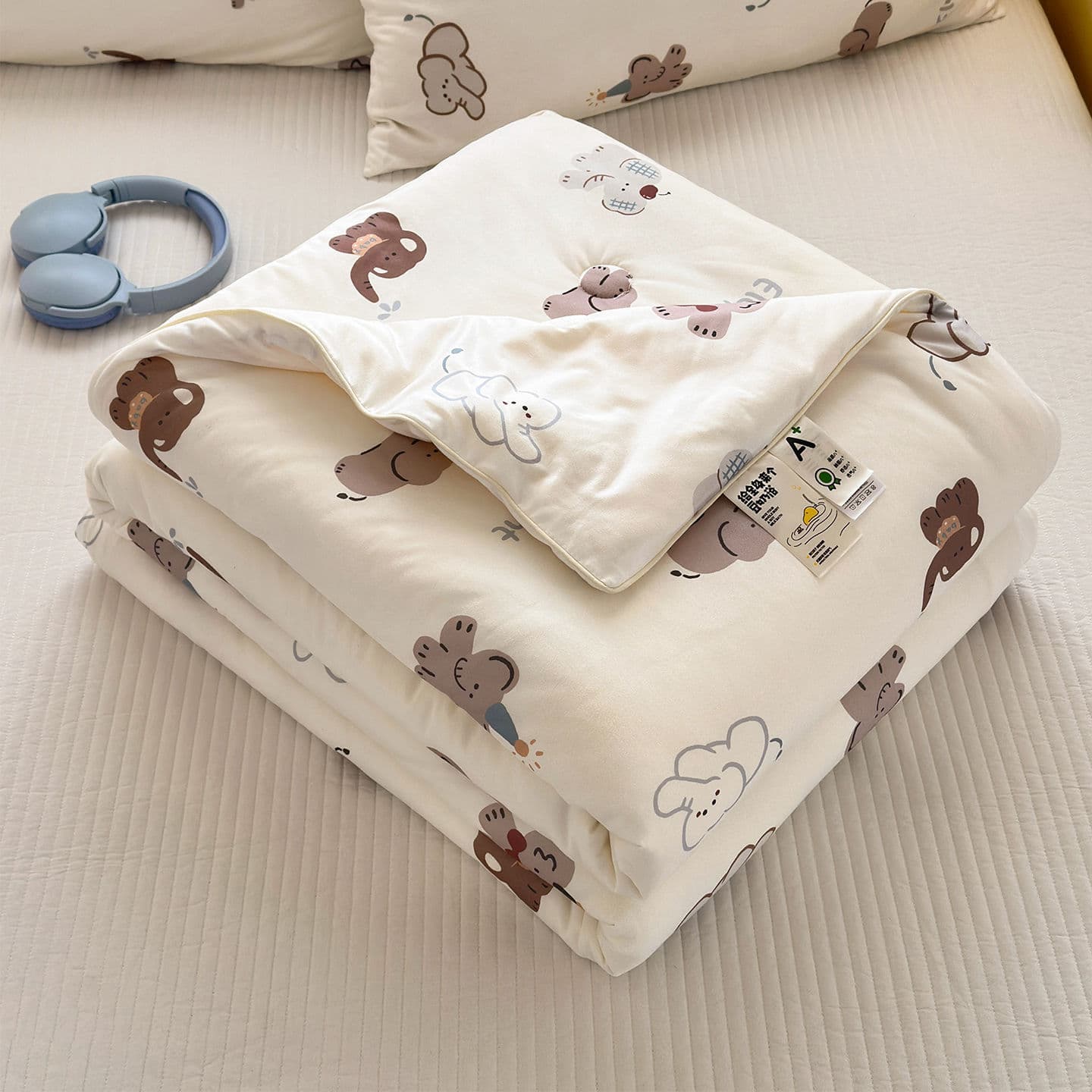 2026 new knitted cotton summer quilt single piece home bedroom student dormitory summer cool quilt air conditioning quilt thin quilt summer quilt