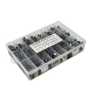 24 Values 500 Pieces Electrolytic Capacitor Assortment Box Range 0.1uF - 1000uF