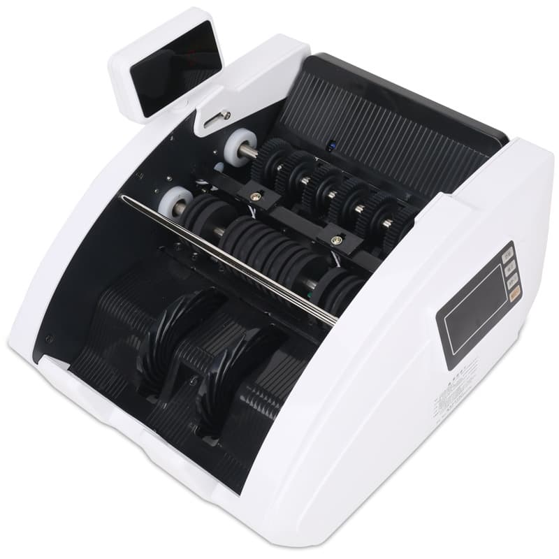 Category C Deli 3927S banknote counter/verifier, small commercial/office money counting machine, intelligent voice newspaper reader