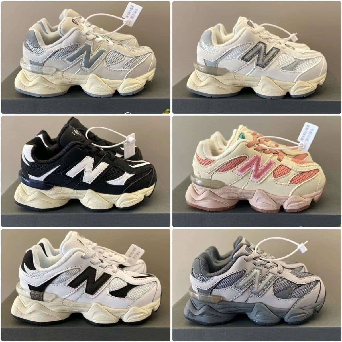 New Style 9060 Elastic Lace Kids Sneakers - Casual Retro Dad Running Shoes for Boys and Girls