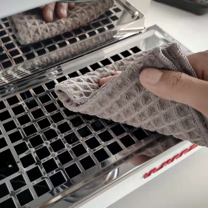 Bar Cleaning Absorbent Towel Coffee Machine Milk Tea Shop Household Glass Rag Kitchen Absorbent Waffle Cleaning