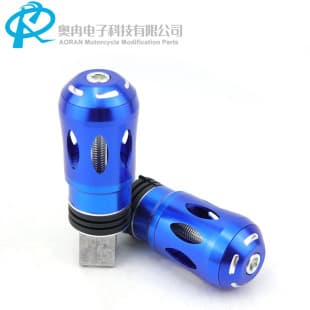 Motorcycle Modified Foot Pegs CNC Rubber Aluminum Alloy Multi-Color Rear Foot Pegs Anti-Slip Universal Foot Pegs