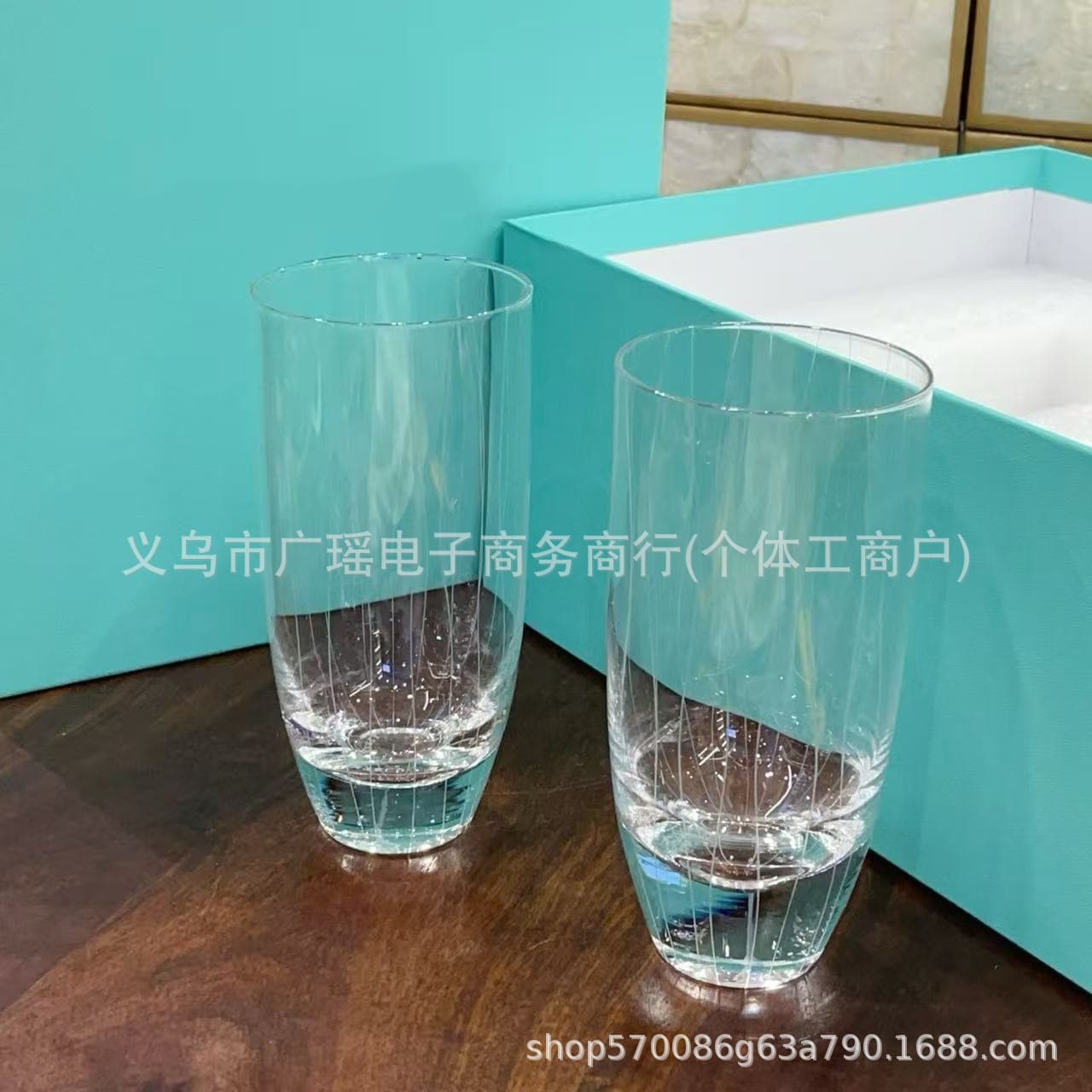 Cross-border Minimalist High-end Rattan Lattice Pattern Exquisite Marble Pattern Crystal Glass Water Cup Juice Cup Set for Home Hotel