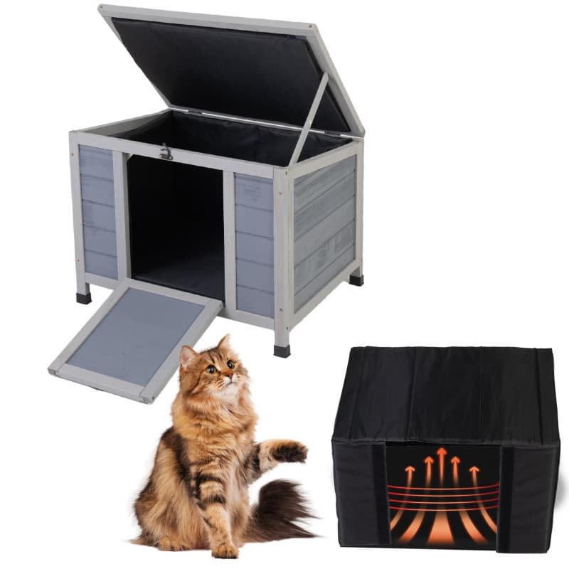 2026 New Style 24-inch Wooden Cat Cage, Outdoor Cat House, Small Animal House, Cross-border Dropshipping