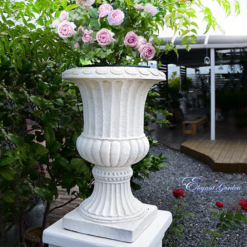 European Roman Column Decorative Garden Ornament Wedding Courtyard Base Outdoor Flower Pot Prop Floor Standing Road Sign Flower Stand