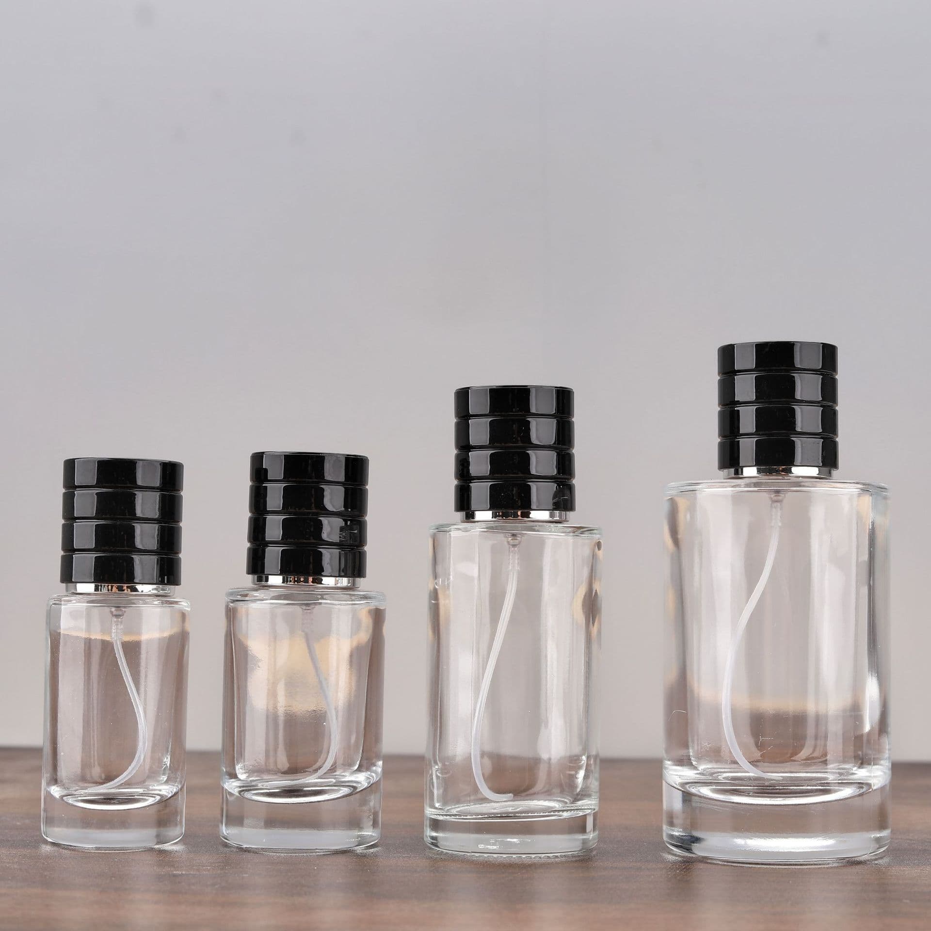 In Stock 50ML Perfume Refillable Spray Bottle 100ml Screw Mouth Glass Portable Travel Perfume Bottle Empty Sample Bottle