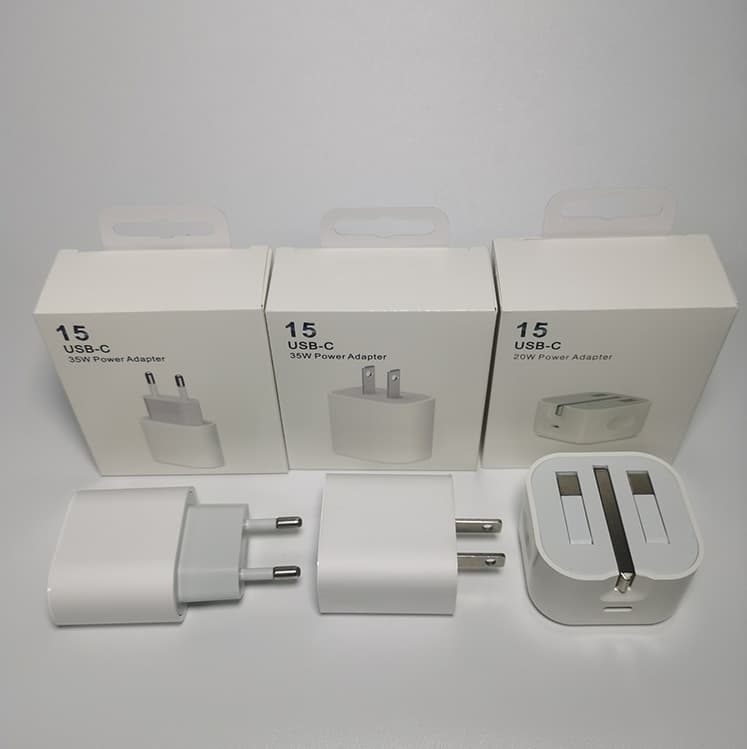 Compatible with iPhone 15 Fast Charging PD 20W Charger Head EU Plug 35W EU/US/UK Plug Fast Charging Cable Fast Charger 12W