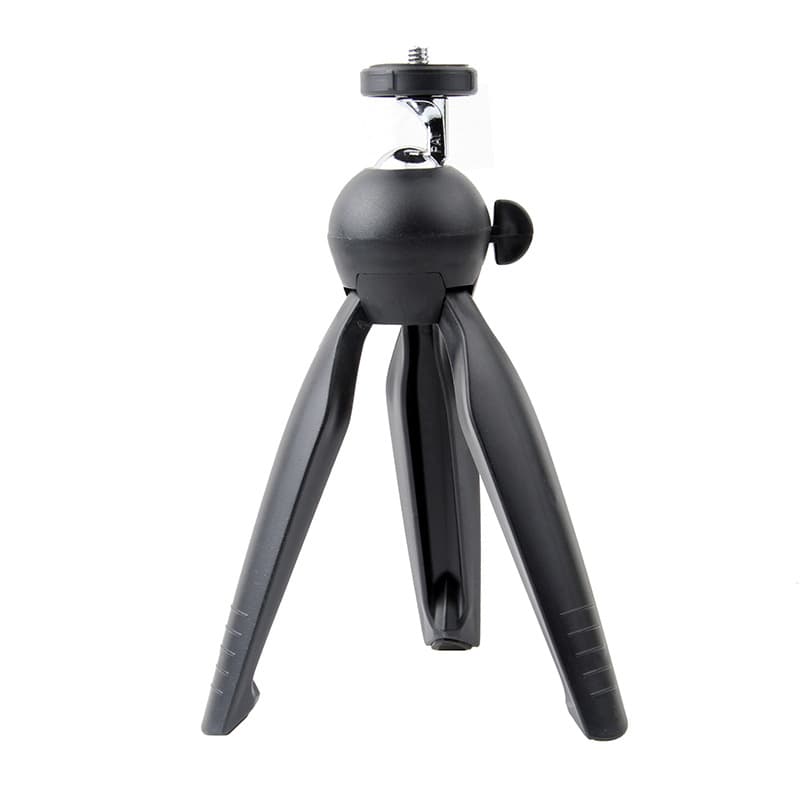 Desktop tripod TR300 telescope/phone/camera gimbal stand with round metal head for photography.