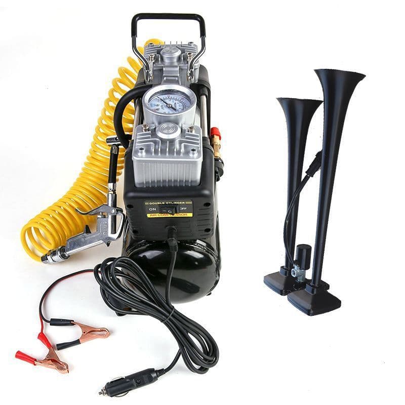 [Durable and worry-free] Modified air horn air compressor 24v12v car air compressor 4L small mini air horn