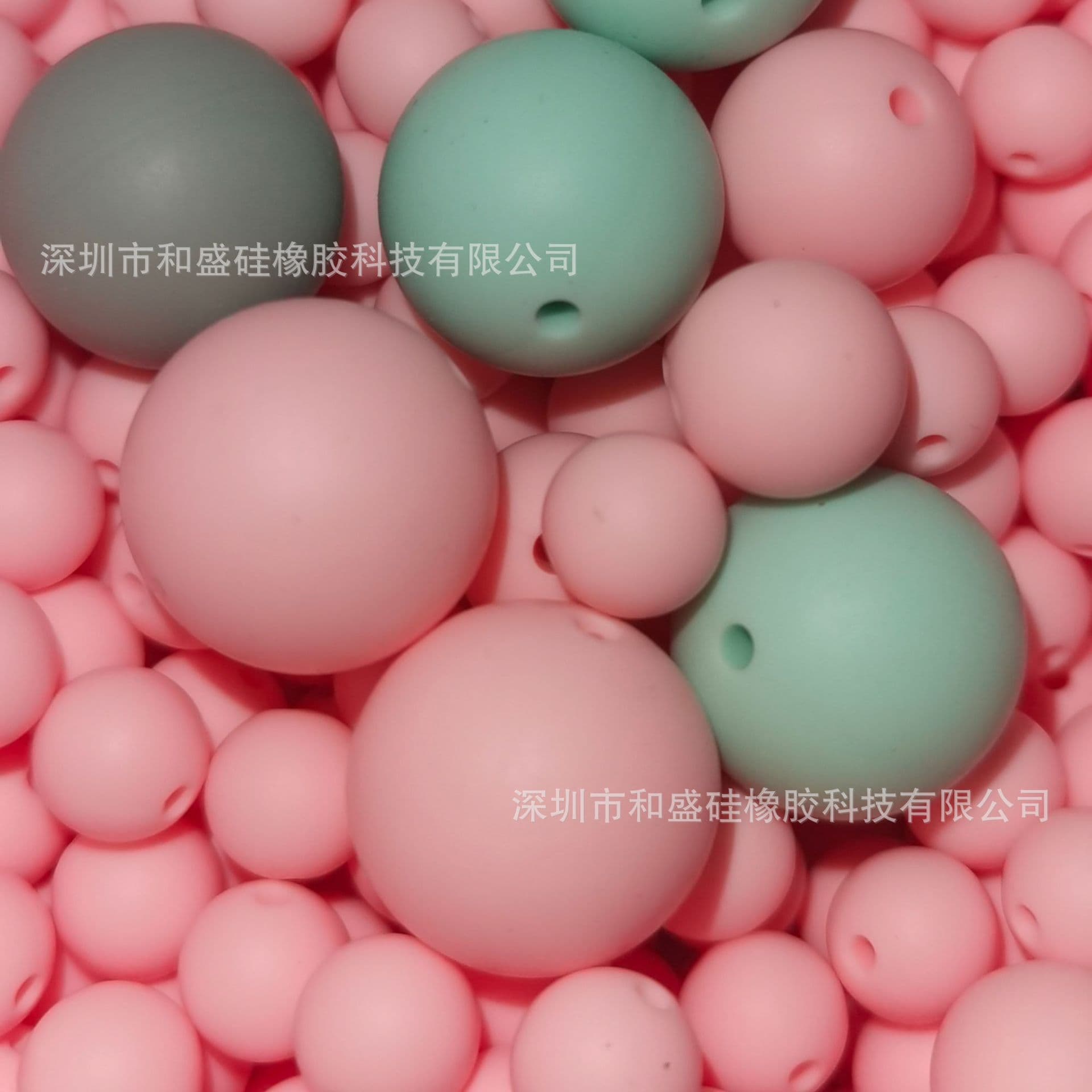 Cross-border Hot-selling Silicone Beads Baby Teether DIY Jewelry Accessories Chewable Silicone Beads Round In Stock Wholesale