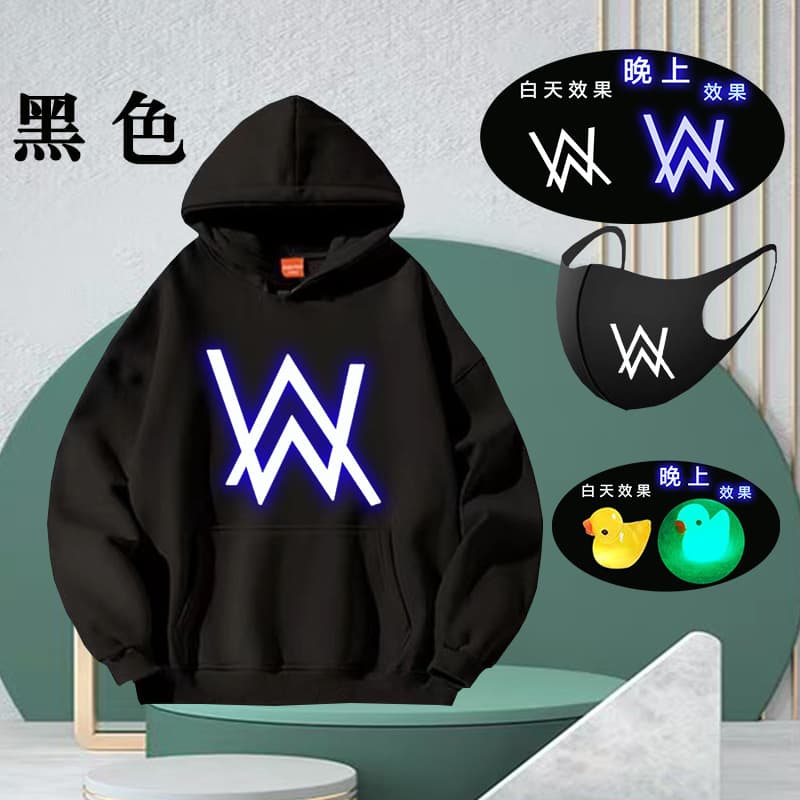 Jiahao Same Style Battle Gear Allen Walker Fleece Hoodie, 2025 Trendy Winter Coat for Teen Students