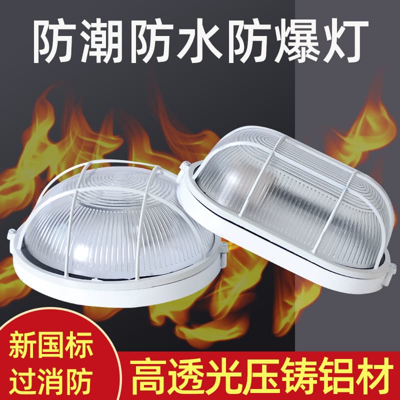 Factory Wholesale Elevator Shaft Moisture-Proof Wall Lamp, Electric Shaft Emergency LED Wall Lamp, Waterproof Explosion-Proof Round LED Moisture-Proof Lamp