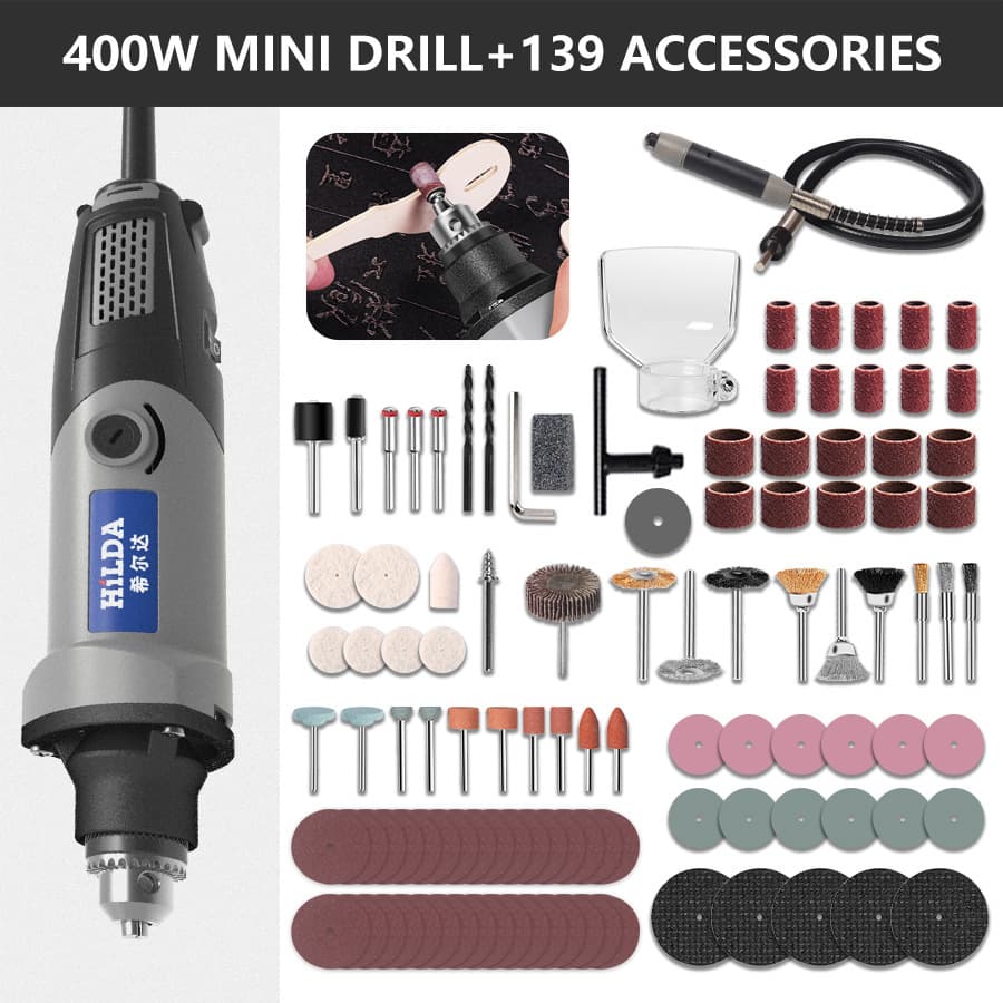 Industrial-grade Electric Grinder for Mold Polishing, High-power Jade Cutting Tool, Small Speed-adjustable Handheld Engraver