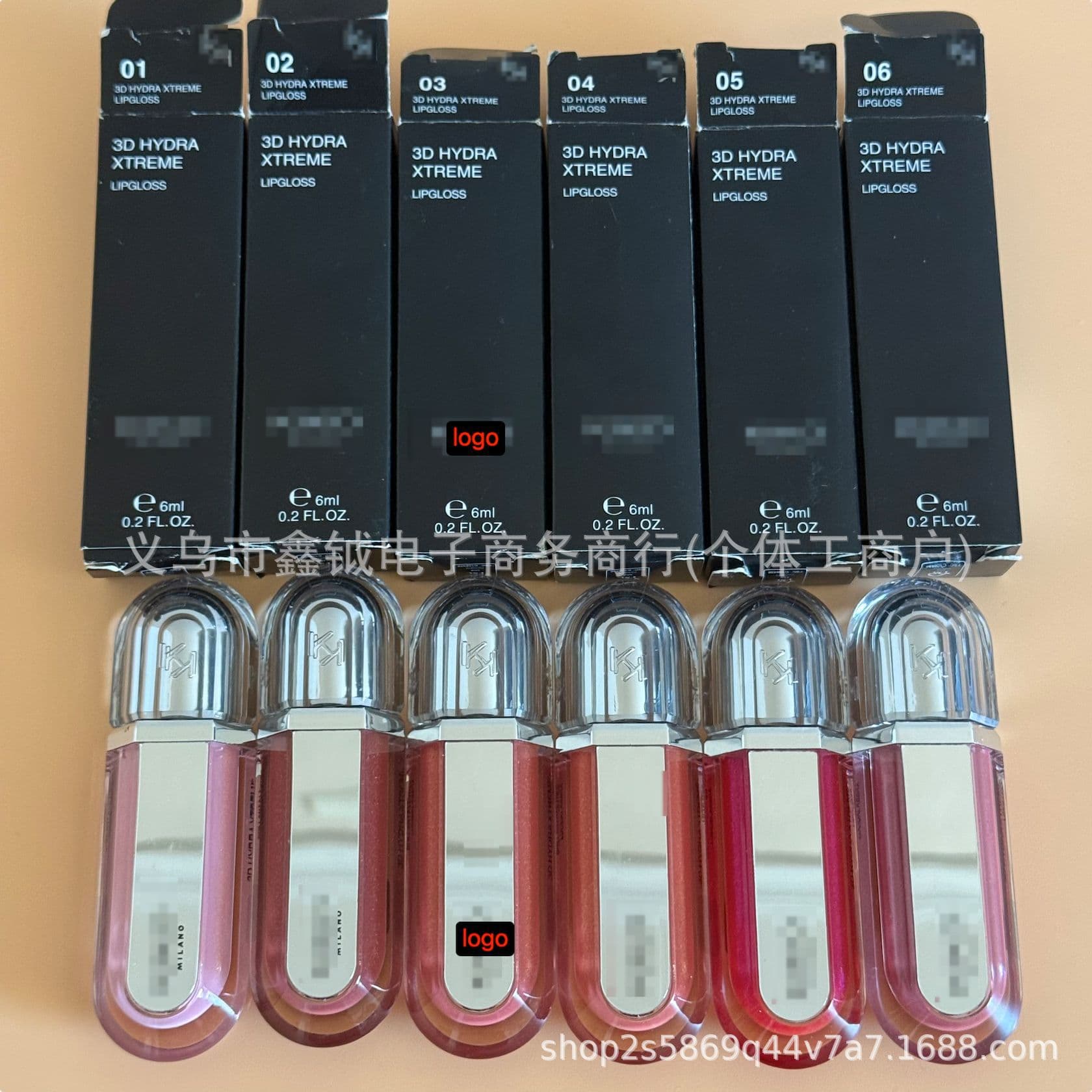 Cross-border KIO Single Head 3D HYDRA Upgraded Mirror Lip Gloss Clear Lip Gloss Lipstick In Stock 6ml