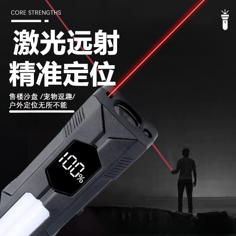 Automotive Repair COB Work Light Magnetic LED Flashlight High Brightness Inspection Light Rechargeable Handheld Lamp