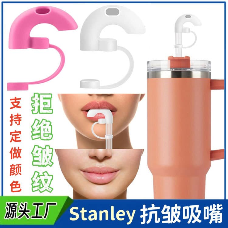 In Stock Silicone Straw Cap for Stanley, Dust-Proof Silicone Straw Plug, Anti-Lip Wrinkle Straw Tip Stopper