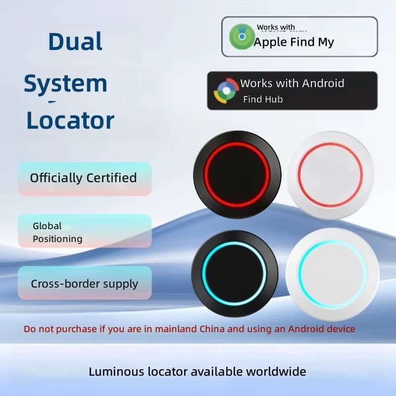 Dual-System Tracker Global Item Finder Anti-Loss Round Anti-Loss Tracker Cross-Border
