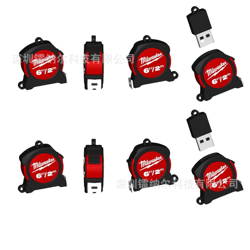 Design and production tools tape measure u disk cable and wire industry exhibition u disk tape measure electric drill u disk thumb u disk