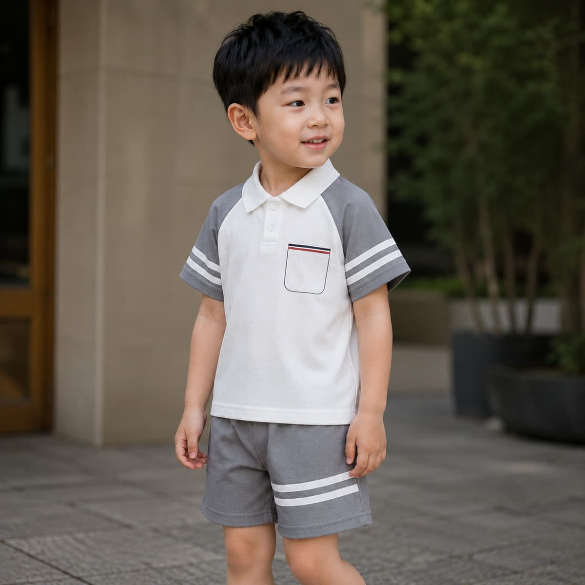 2026 New Children's Short Sleeve Set Striped Girls Boys T-Shirt Summer Baby Infant Clothes Korean Style Kids Clothing