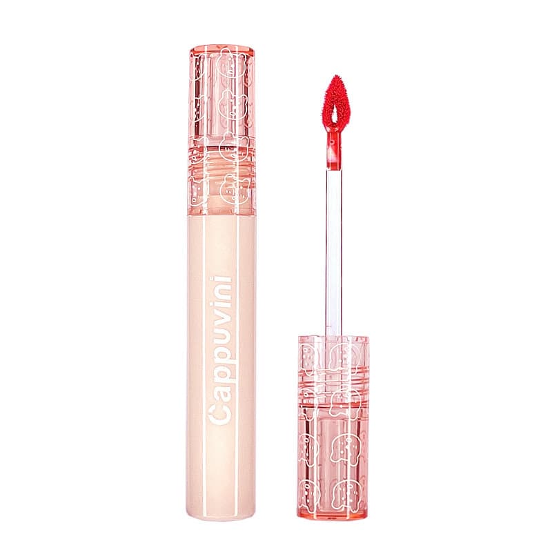 Cappuvini Bubble Lip Gloss Mirror Water Glass Lip Gloss Women Lipstick Affordable Student Milk Tea Color Lip Gloss