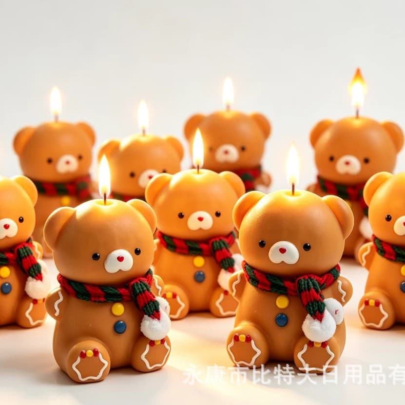 Bear-shaped Aromatherapy Candle Gift Set Handmade Creative Cute Ambiance Scented Cross-border Animal Wax