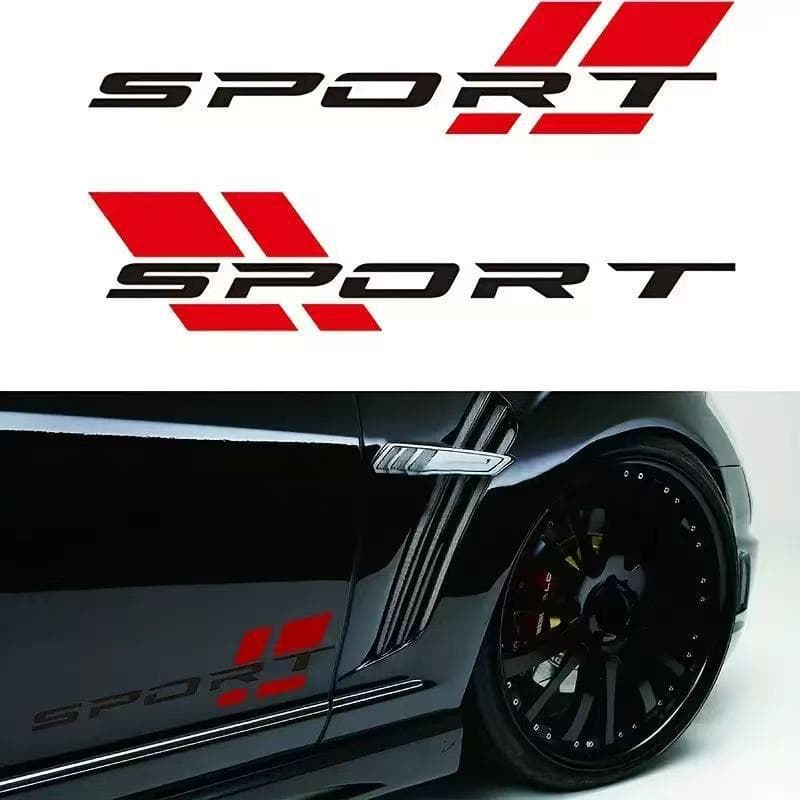 Shenwinfy Sports Letter Decal Truck Side Vinyl Sticker Car Modification Door Sticker SPORT