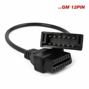 For GM 12-Pin to OBD1 to OBD2 16-Pin Connector, Universal Conversion Cable