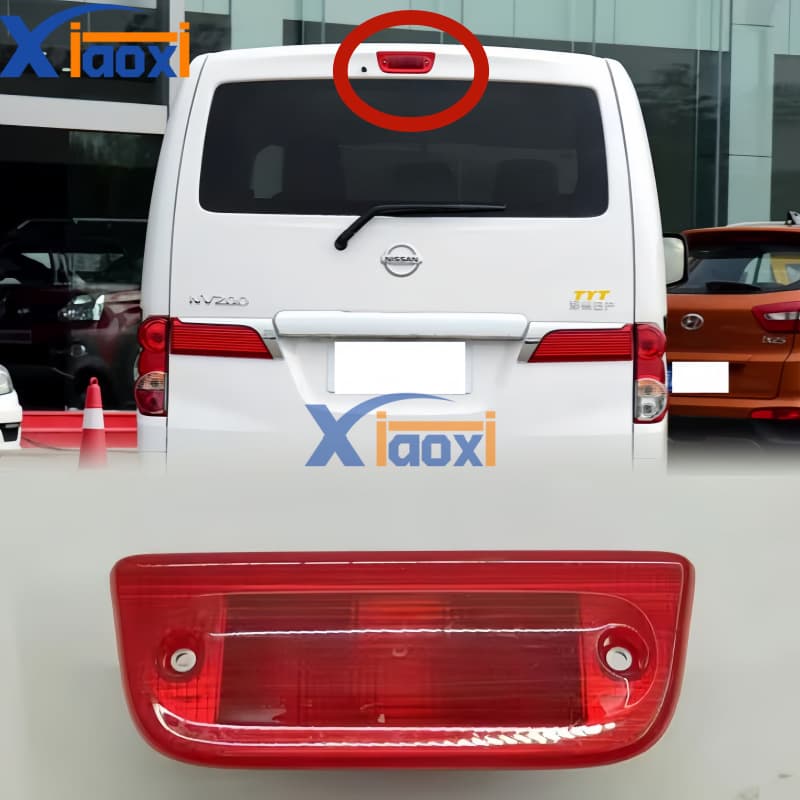 Compatible with Nissan NV200 High Mount Brake Light NV200 Brake Light Cover Tail Light Housing Collision Warning Light