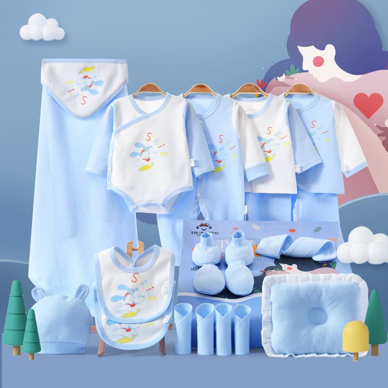 Baby Clothes Newborn Gift Set Pure Cotton Newborn Outfit Full Moon Meeting Gift Supplies