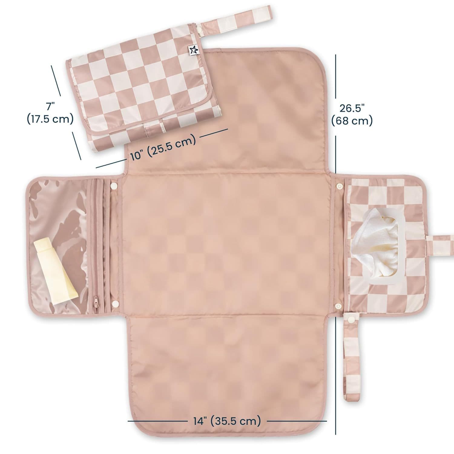 Portable Diaper Changing Pad Foldable Waterproof Diaper Changing Mat for Travel, Baby Diaper Station