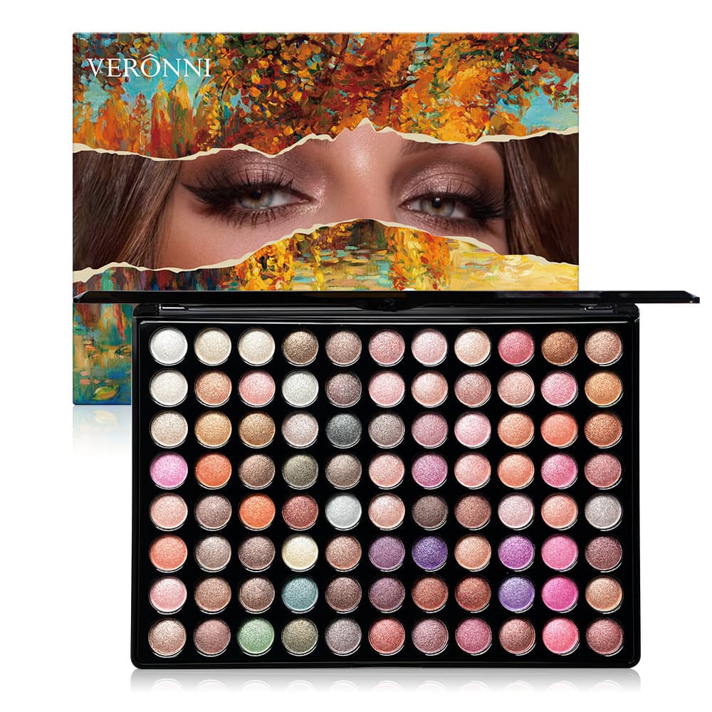 Cross-border EU/US Instagram Hot 88-Color Stage Makeup Eyeshadow Palette Large Pan Easy-to-Apply Colorful Eyeshadow Makeup Artist Multi-Color