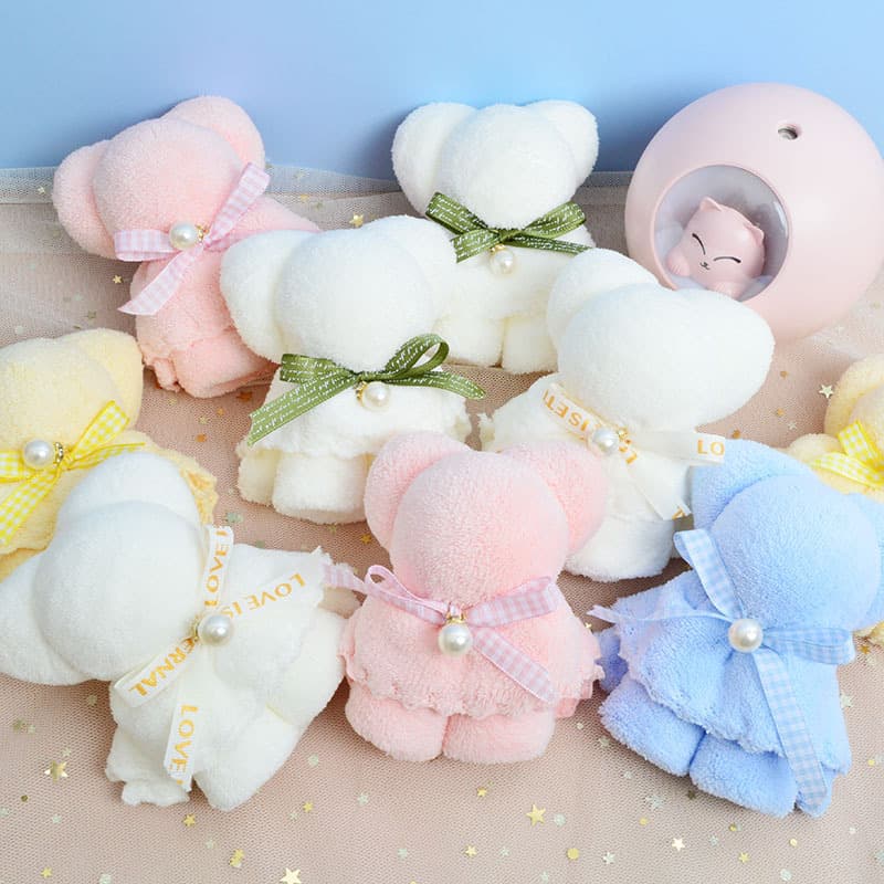 Bear Towel Favor, Wedding Candy Supplies, New Year/National Day/Mid-Autumn Festival Gift Item Box Wholesale, Creative Design