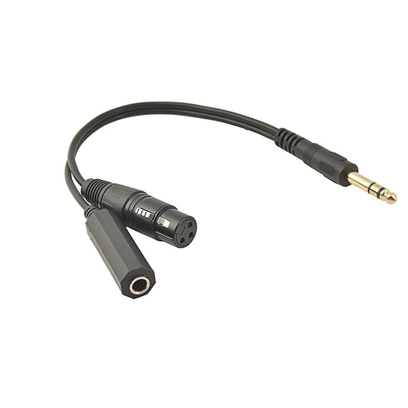 6.35 male to XLR 3-pin female + 6.35 female XLR fever pure copper audio cable to connect the amplifier audio speaker cable
