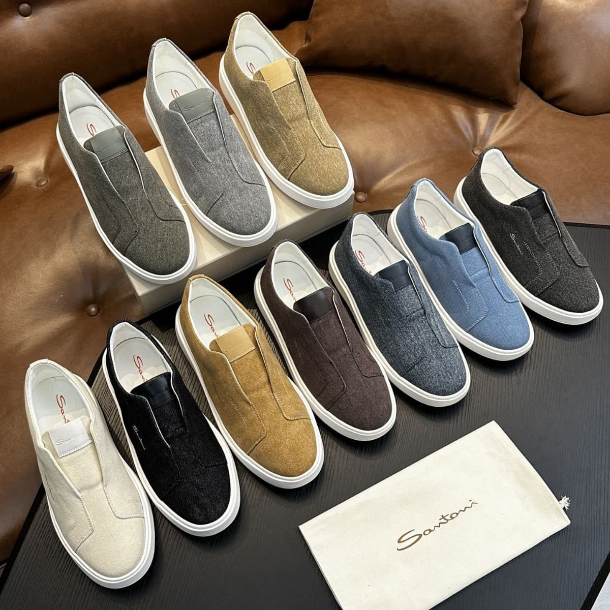 2024 New High-End Men's Casual Shoes Genuine Leather Suede Sports Style Luxury Breathable Versatile Men's Shoes